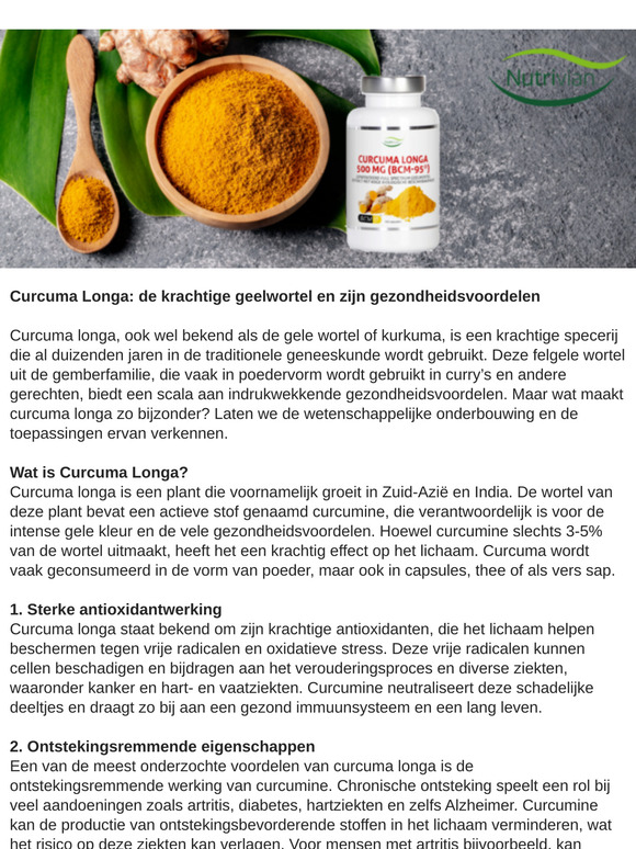 De kracht van Curcuma Longa