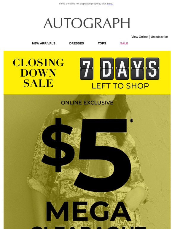 Go CRAZY! EVERYTHING Inside Now $5!