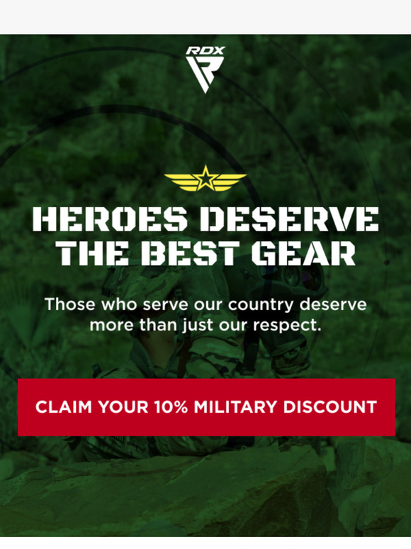 Your Service. Our Gratitude. 10% Off Everything.