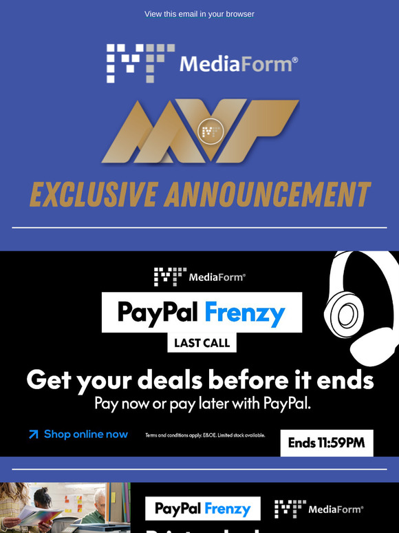 PayPal Frenzy Last Call