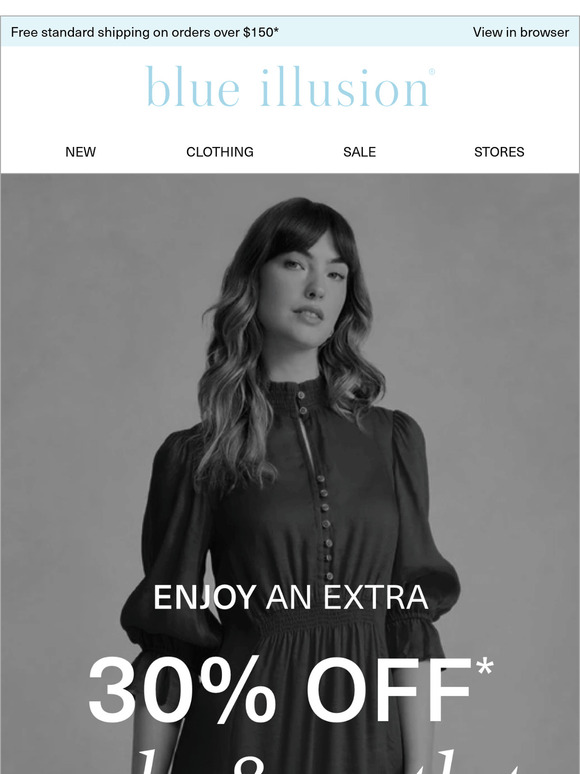 Enjoy an Additional 30% Off Sale & Outlet!