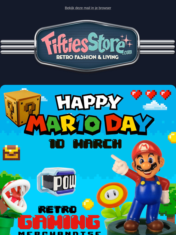 👾 Happy MAR10 Day! Retro Merchandise Special