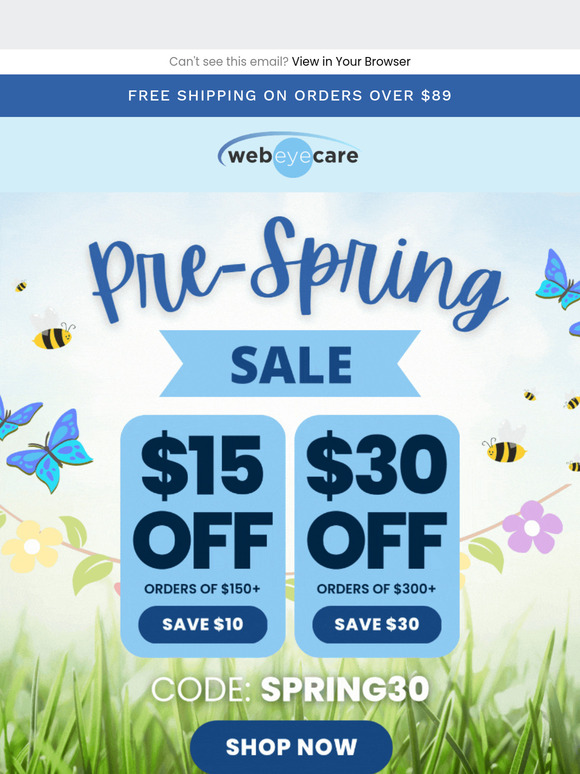 FINAL HOURS! Pre-Spring Sale Ends at Midnight! ⏰