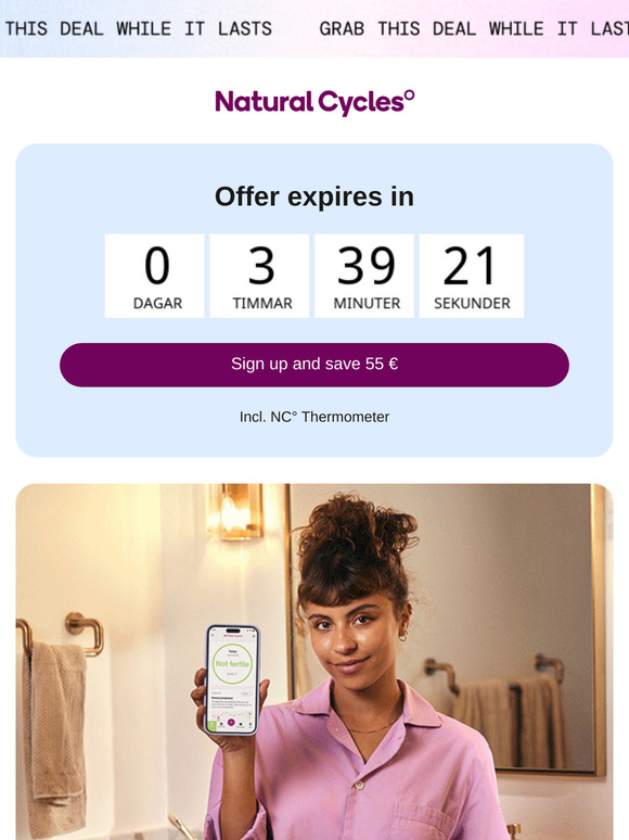 LAST CALL 📢 Your 55 € savings incl. FREE Basal Thermometer await