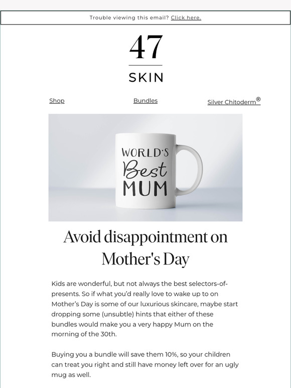 Get what you *really* want for Mother’s Day 🤞