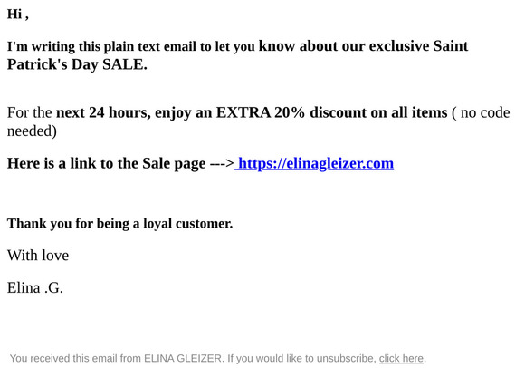 Hey , saint Patrick's day Sale Begins Now!