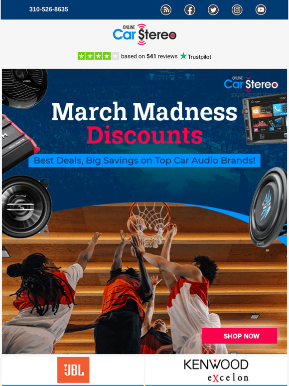 March Madness Deals Are Here! Save Big on Top Car Audio Brands! 🔊💥