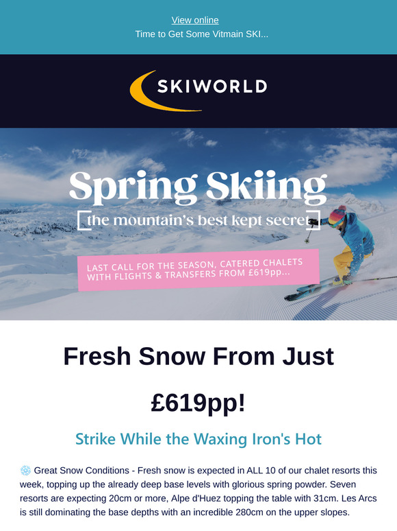 30cm+ Snow This Week ❄️ Chalets From Just £619pp!