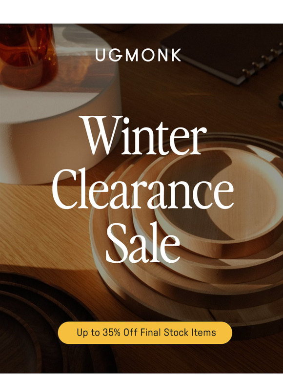 Winter Clearance – Save up to 35%
