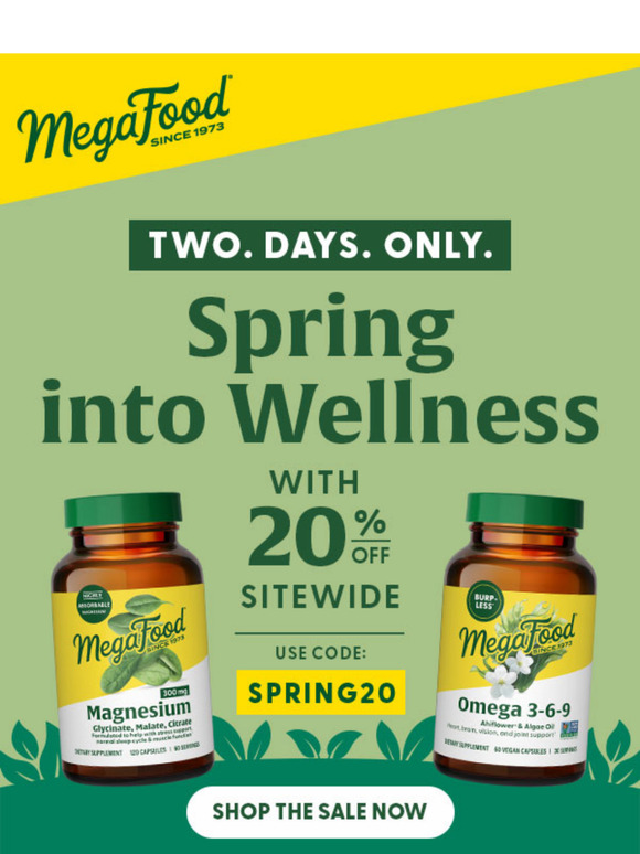 Spring Into Wellness with 20% Off