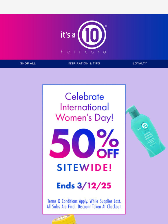 🔥 50% OFF SITEWIDE 🔥