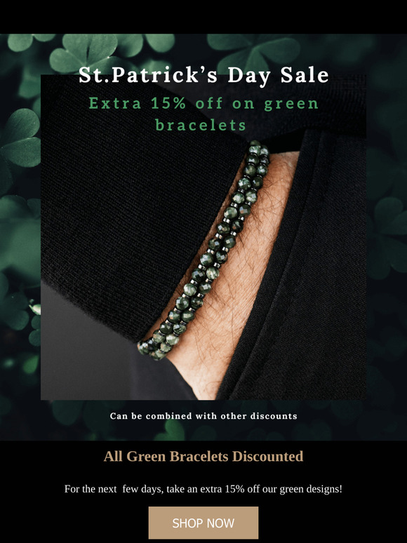 Are deep green bracelets your thing?