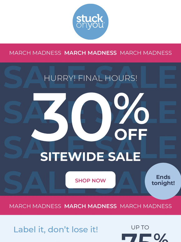 March Madness Sale! LAST CHANCE!