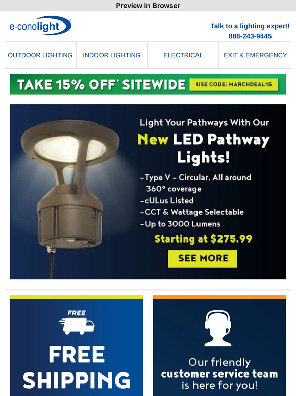 💡 Look Up... New Pathway Lights Are Here! + 15% off sitewide