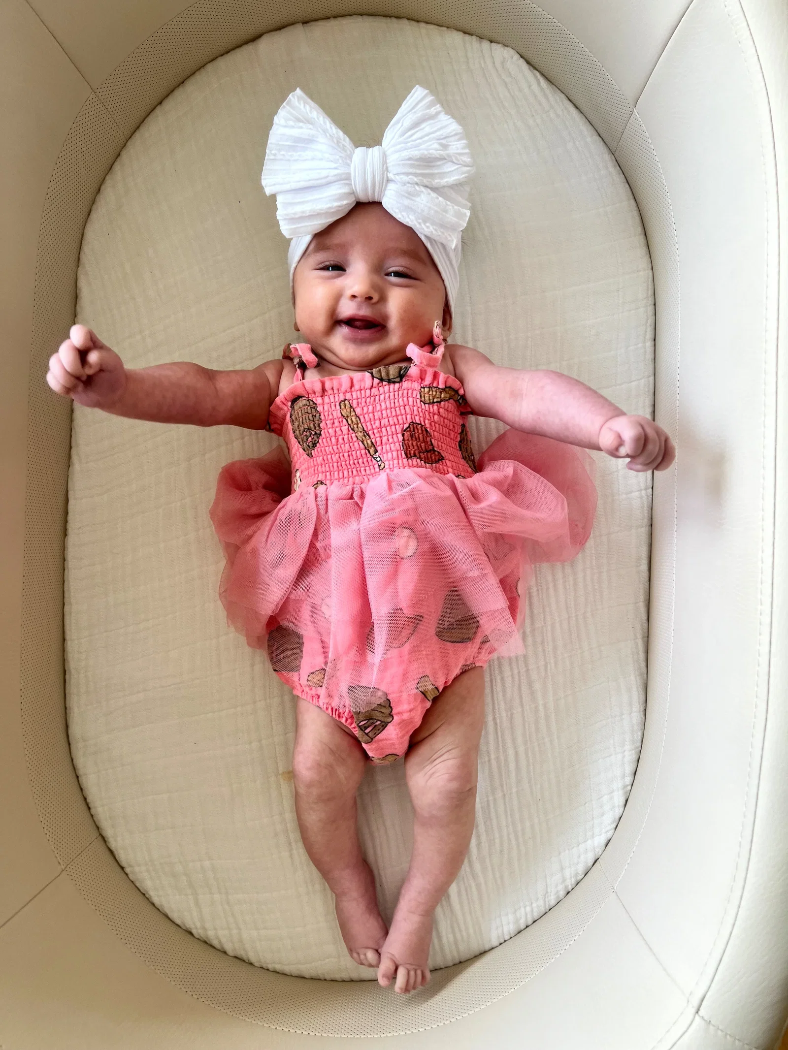 Image of Muslin Tutu Bubble, Baseball Pink