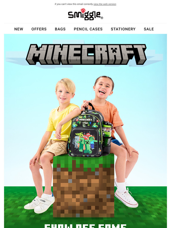 Smiggle: Shop our exclusive and limited edition Minecraft Collection ⛏️ ...