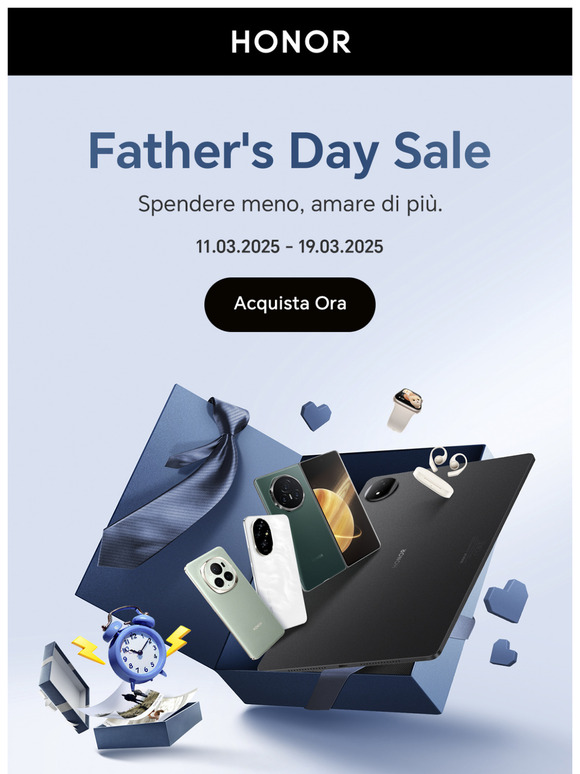L'amore è nell'aria - Scoprite i nostri saldi per la festa del papà