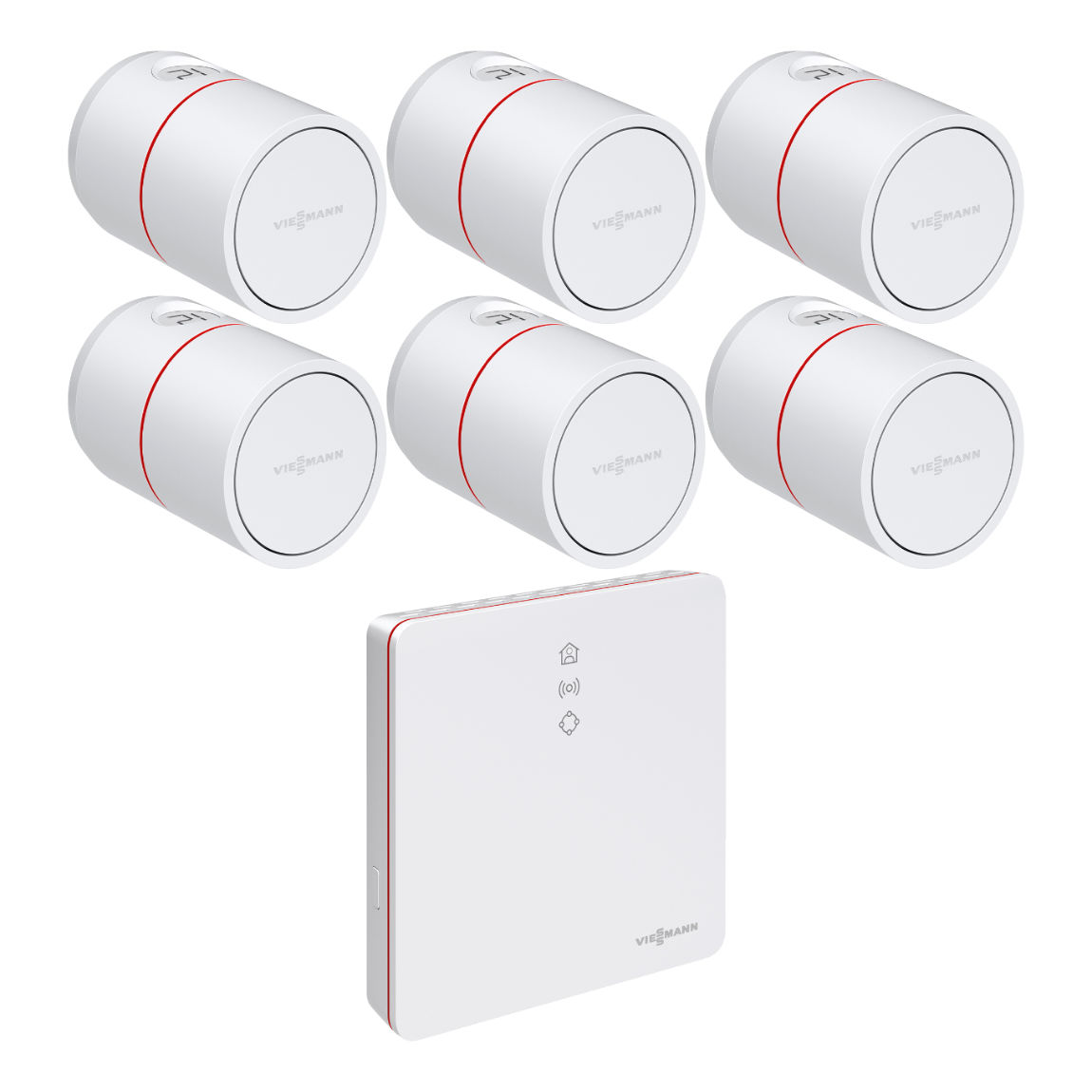 Image of Viessmann Starter-Set - Vitoconnect + ViCare Heizkörperthermostat 6er-Set