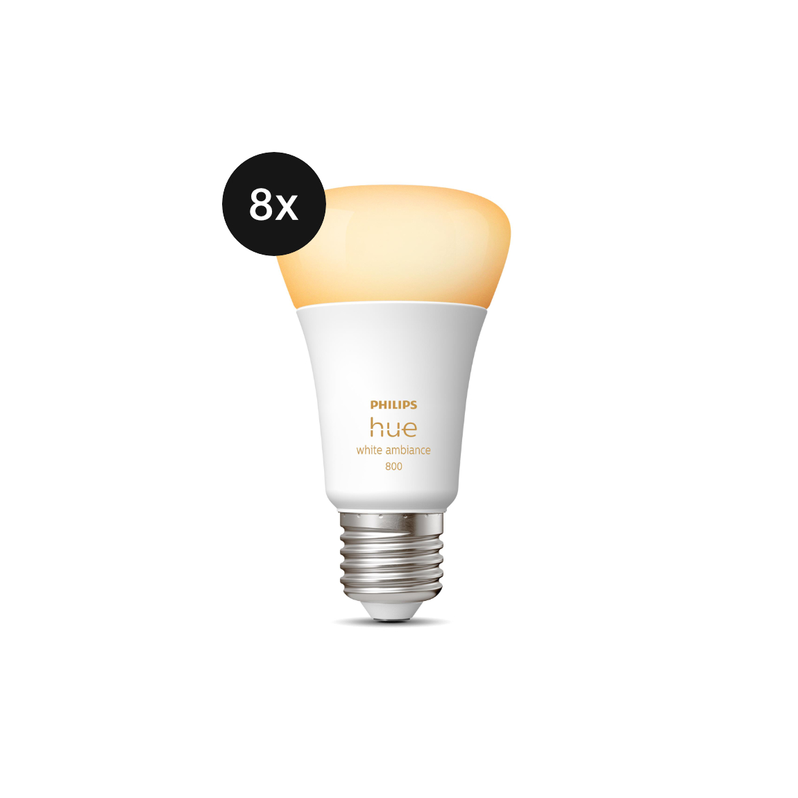 Image of Philips Hue White Ambiance E27 800lm - 8er-Set