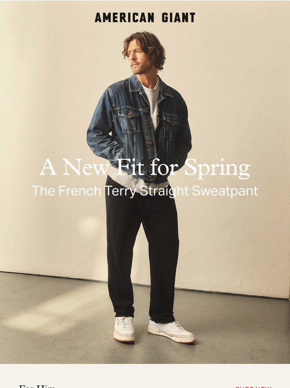 The Straight Sweatpant, Now in French Terry