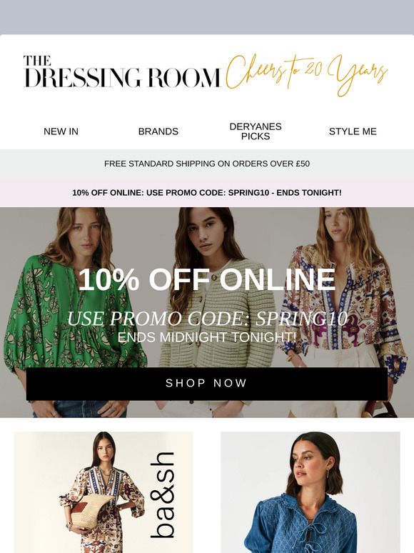 10% OFF ONLINE: Ends Tonight + Shop New Ba&sh!