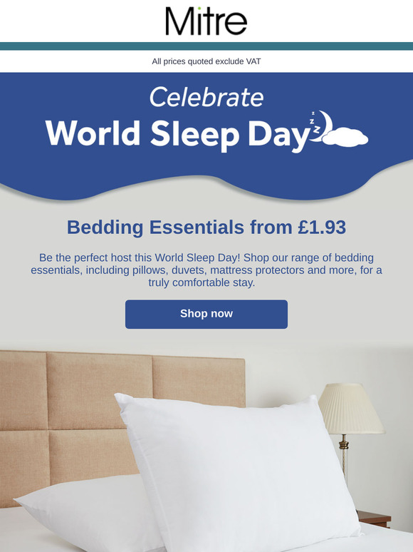 Celebrate World Sleep Day with perfect bedding essentials