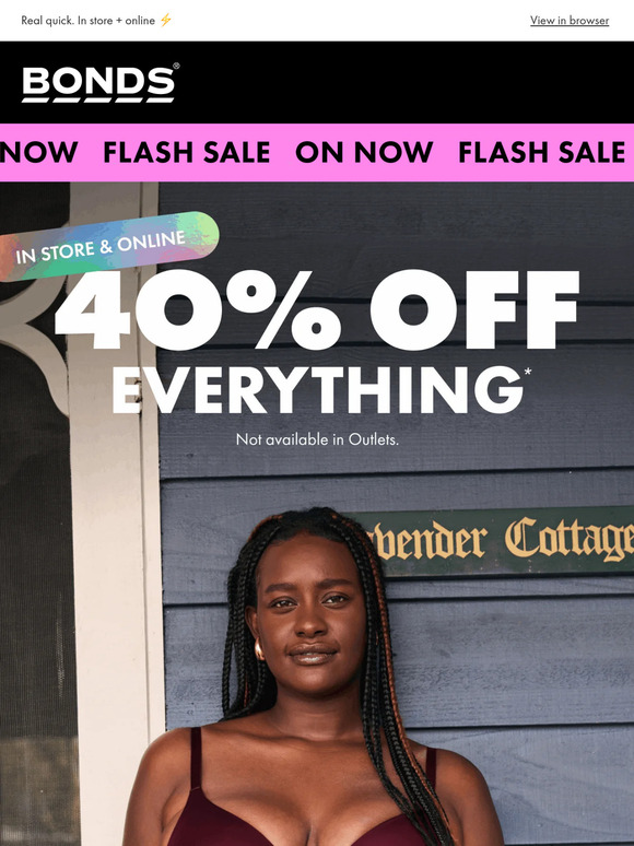 40% OFF EVERYTHING 🚨💨