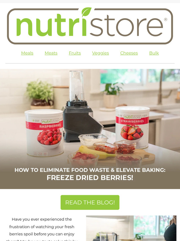 Eliminate Food Waste With Freeze-Dried Food 🤝