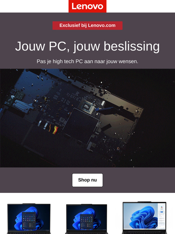—, Voer je taken uit met de pc van jouw keuze.