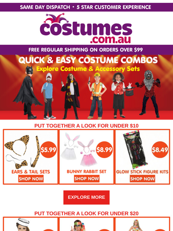 Explore Quick & Easy Costumes & Accessory Sets, Easter Costumes & More!