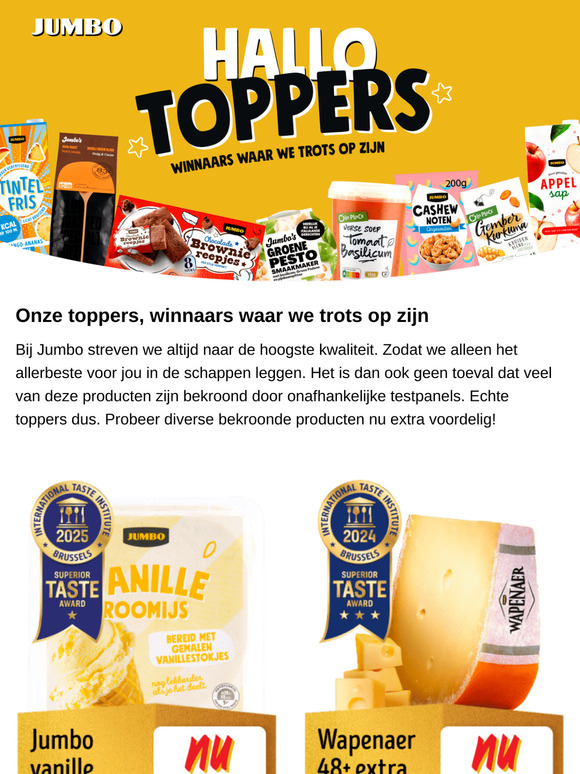 Probeer deze Toppers nu met korting