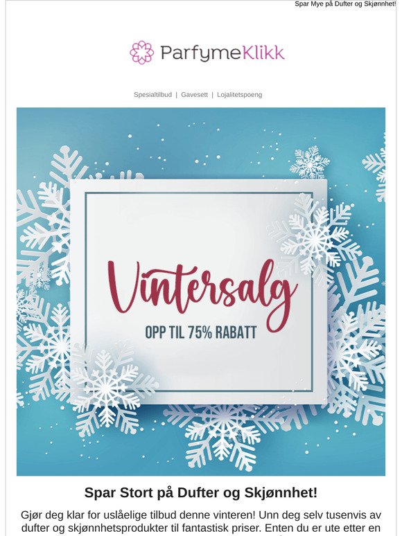 Vintersalgvarsel!