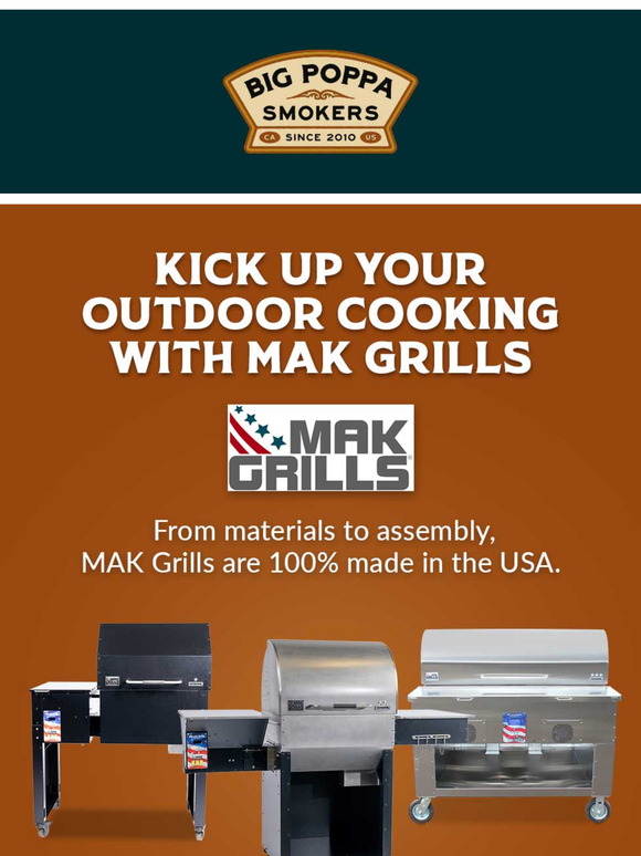 Spring Forward to BBQ Season with a New MAK Grill!