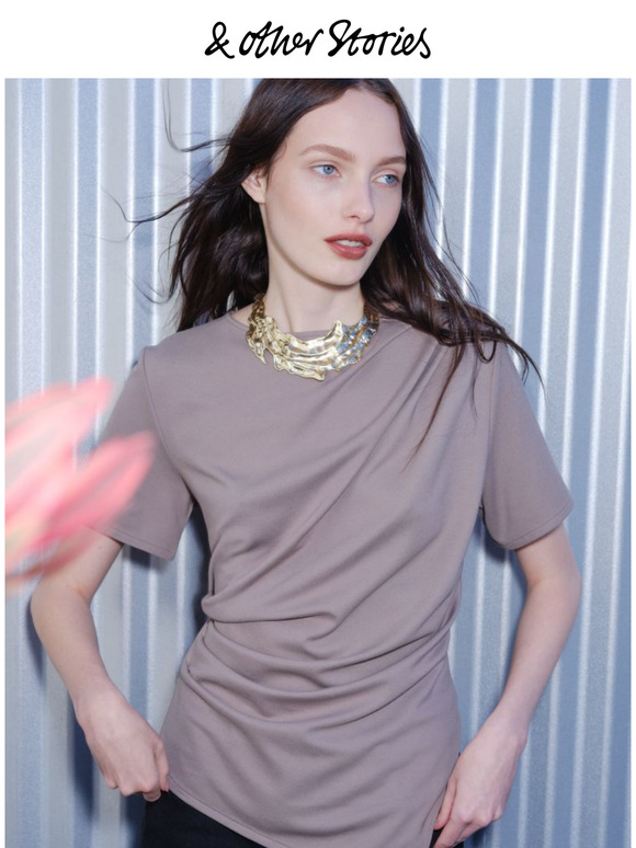 The artfully draped top
