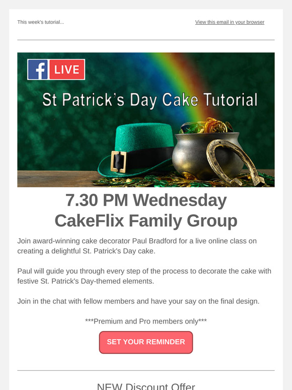 Paul's St Patrick's Day Cake LIVE☘️