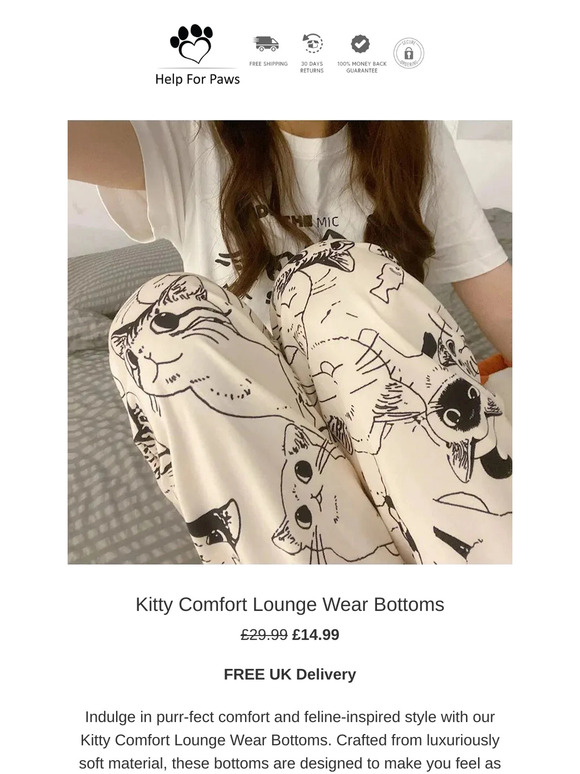 🐱 Purr-fectly Comfy! These Cat Lounge Trousers Are a Must-Have!