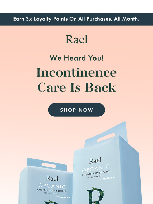 BACK IN STOCK! Incontinence Care 🩵