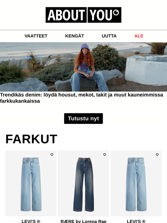 Takit, housut ja mekot denimistä