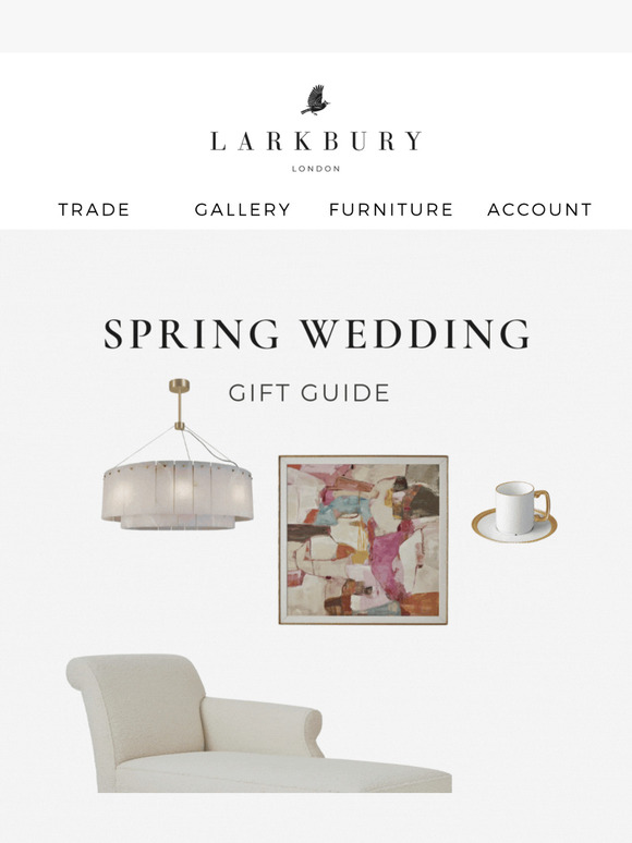 Timeless gifts for Spring weddings
