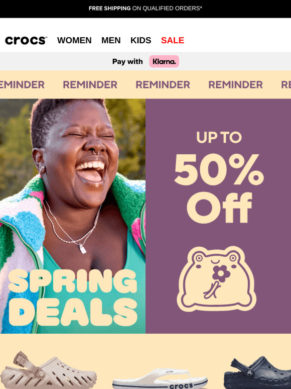 Spring Sale: Up to 50% off