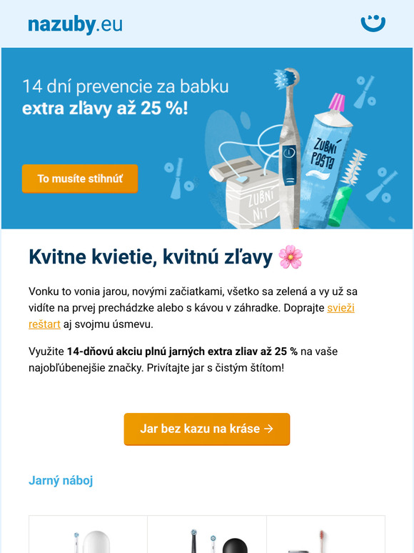 ⏰🌸 14 dní jarných extra zliav až 25 % práve odštartovalo! Rýchlo pre nich →