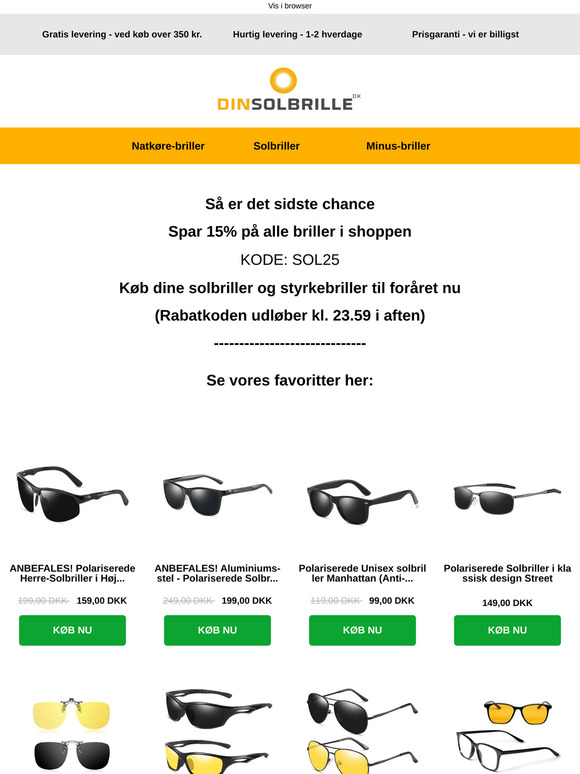 Din rabatkode udløber om lidt