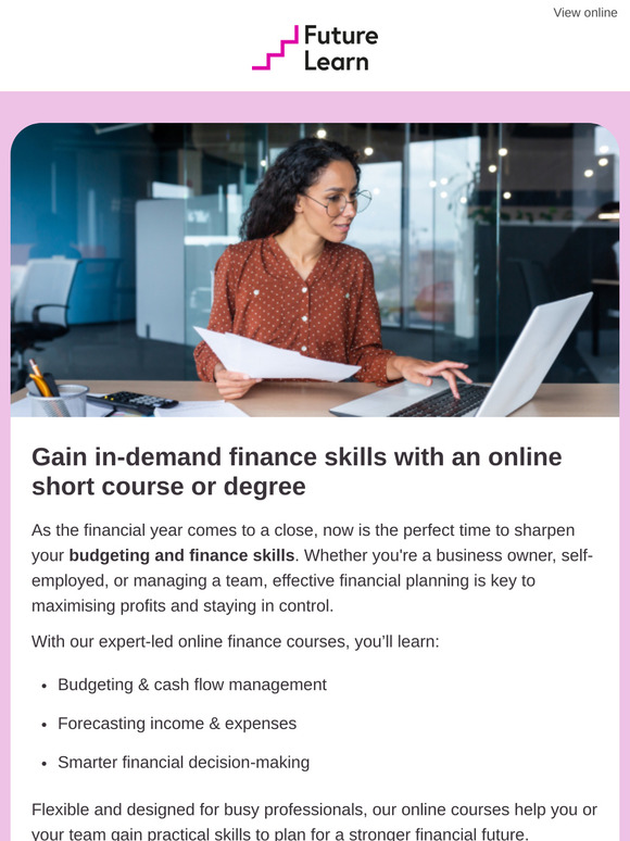 Gain in-demand finance skills