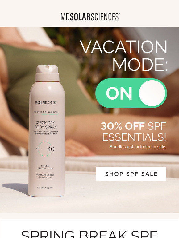 30% off Spring Break Sale starts NOW
