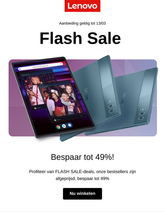 Mis het niet! 49% korting – Flash Sale eindigt morgen!