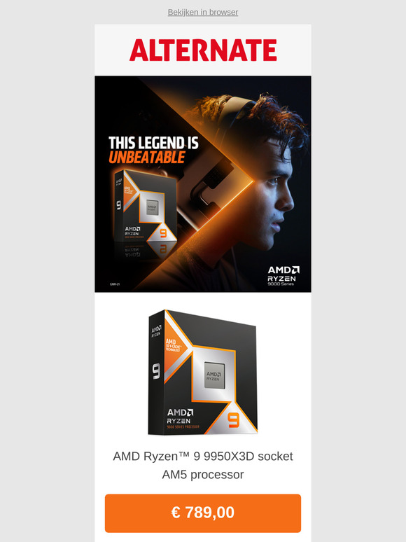 NIEUW: AMD Ryzen™ 9 9950X3D en 9900X3D cpu's!