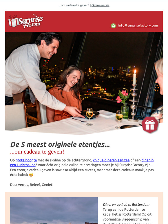 De 5 meest originele etentjes... 🍴