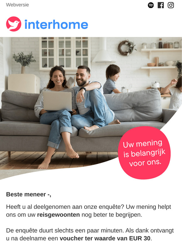 We horen graag uw mening – inclusief een voucher van EUR 30!