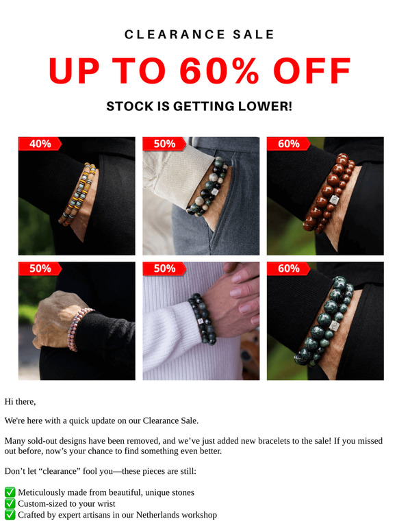 Fresh Clearance Selection Just Added – Don't Miss Out