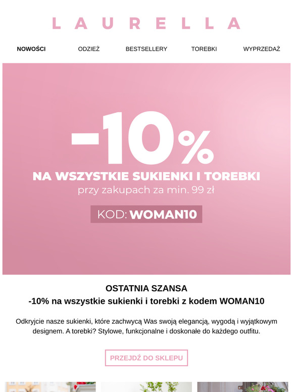 Ostatnia szansa: -10% sukienki i torebki 👗👜
